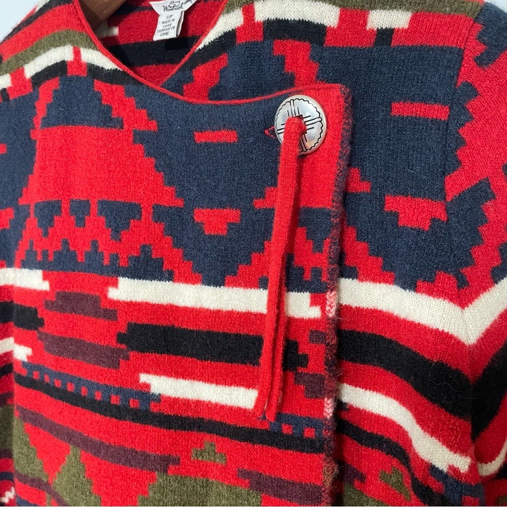 Woolrich Wool Blend Aztec Print Southwestern Sweater - Picture 3 of 13